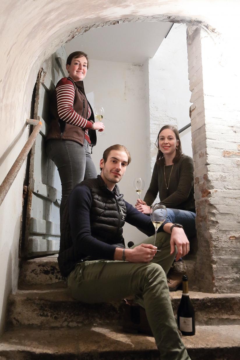 La relève chez De Sousa. De gauche à droite : Julie, Valentin et Charlotte