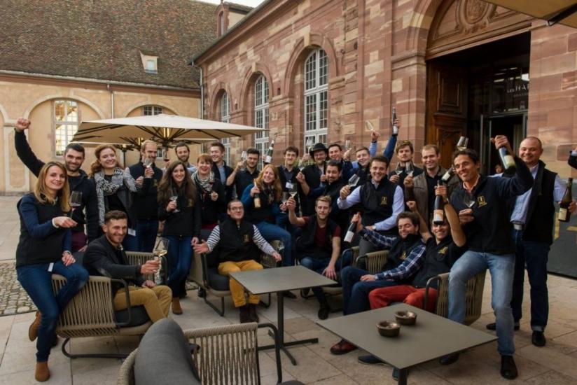 Le groupe de jeunes vignerons d'Alsace